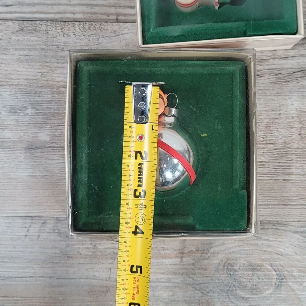Vintage Hallmark Christmas Ornaments Ribbon Candy Peeking Elf Keepsake FLAWED